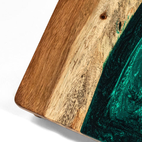 Resin & Wood Live Edge Cornhole Set | 2ft x 4ft