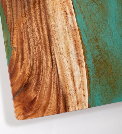 Resin & Wood Live Edge Cornhole Set | 2ft x 4ft