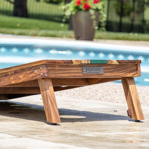 Resin & Wood Live Edge Cornhole Set | 2ft x 4ft