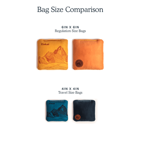 Herringbone Cornhole Bags | 6in Premium All-Weather
