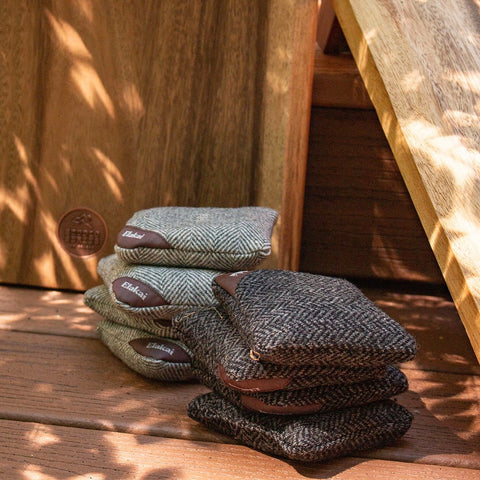 Herringbone Cornhole Bags | 6in Premium All-Weather