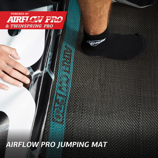 16ft BERG Ultim Pro Bouncer | Flat Ground Trampoline + Safety Net