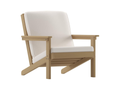 Poly Resin Adirondack Club Chair – Cedar / Cream
