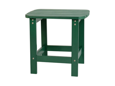 Poly Resin Adirondack Side Table – Green