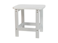 Poly Resin Adirondack Side Table – White