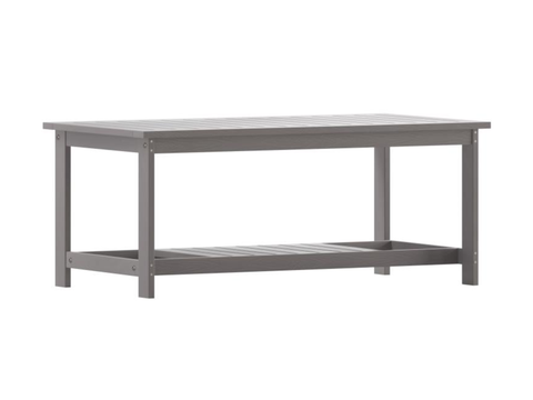 Poly Resin Adirondack Coffee Table – Gray