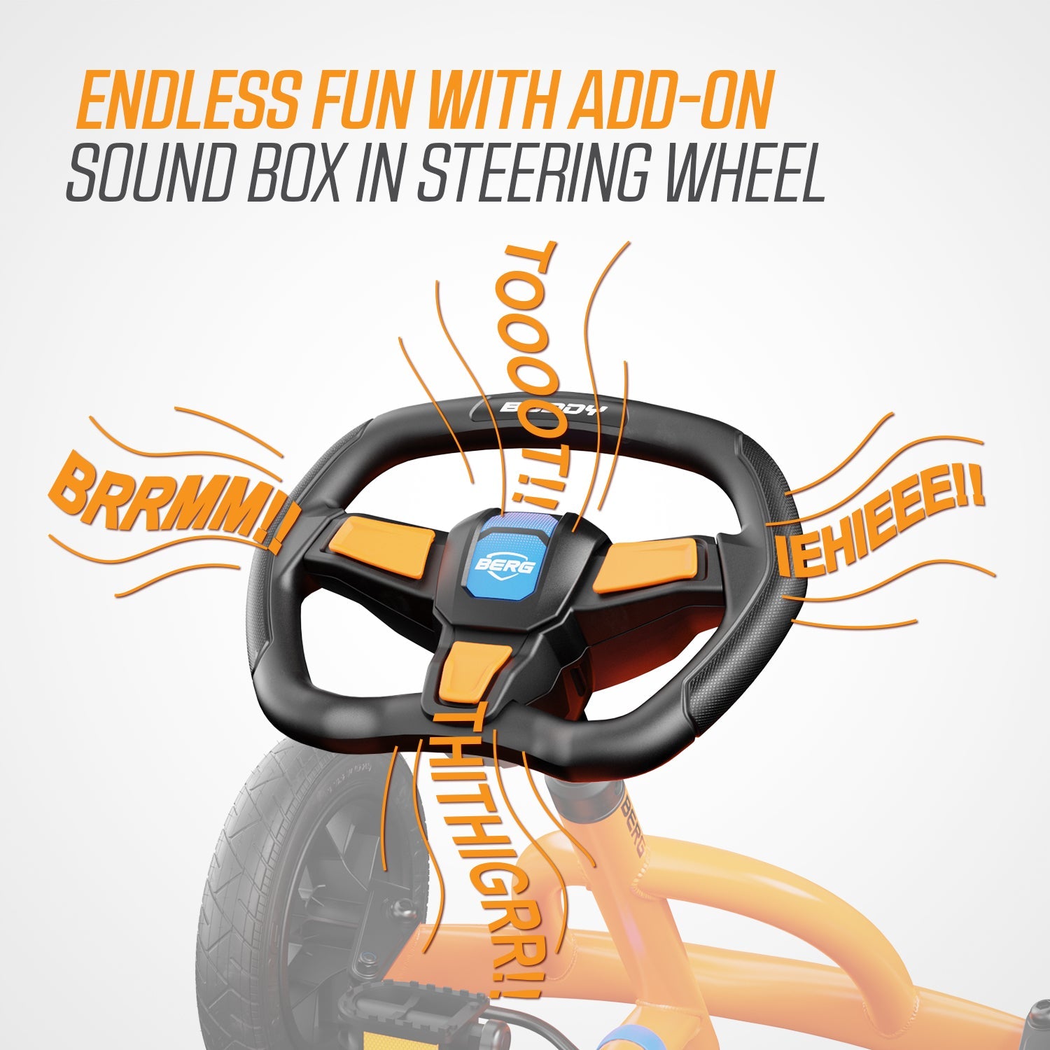 berg pedal gokart buddy b-orange BERG Buddy B-Orange Pedal Go Kart