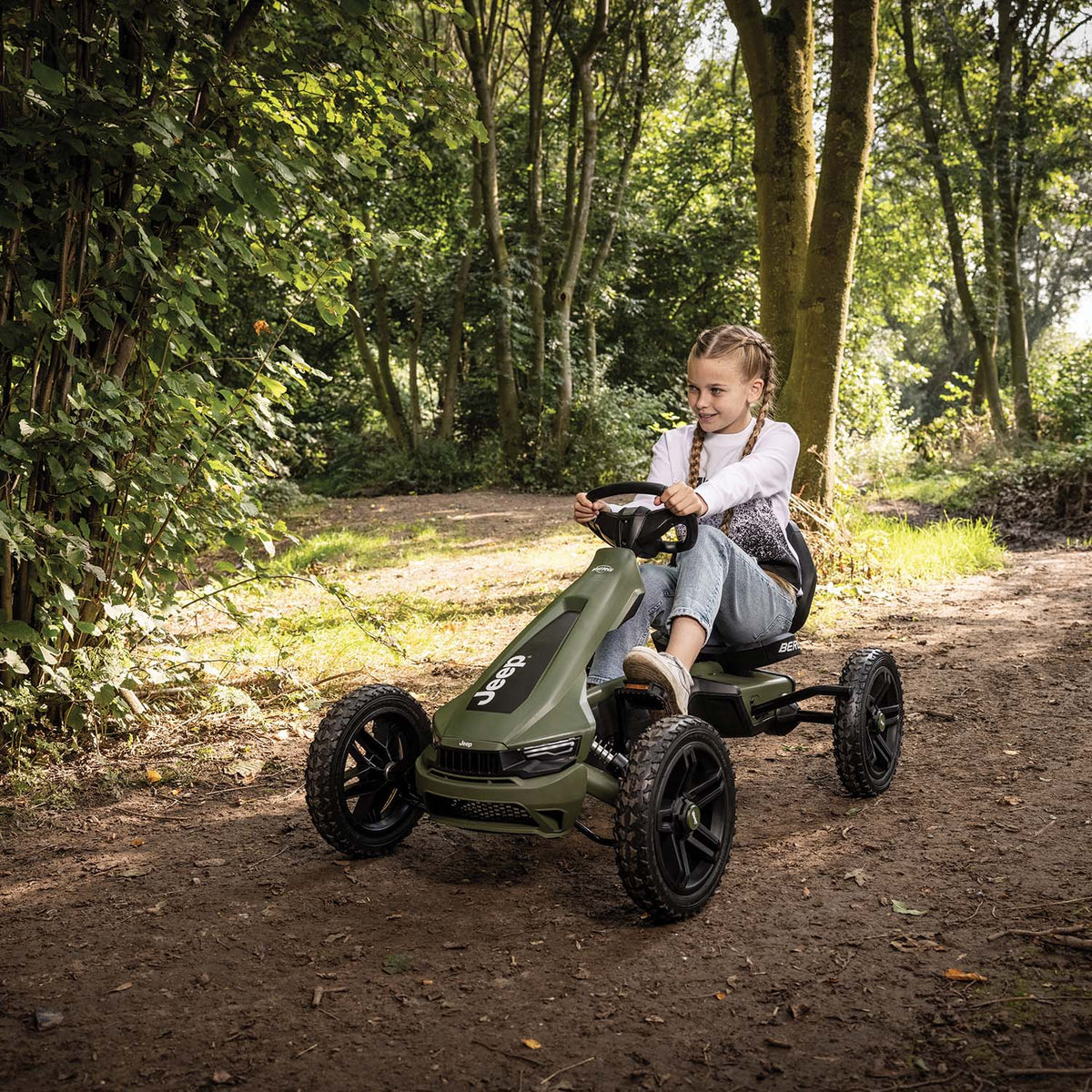 jeep junior pedal go kart BERG Rally Cherokee Go-Kart Size:EU L / Asian XL Tag 18/30 ☕️ Kaffeefilter-Aufbewahrung I:University With adjustable steering wheel