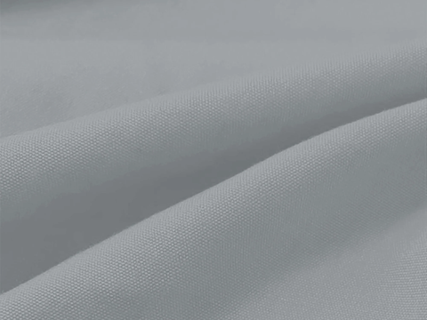 Close-up of gray fabric with a subtle texture