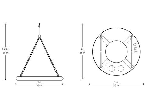Cacoon Saucer Swing - Neptune Blue
