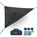 Camping canopy with accessories on a white background