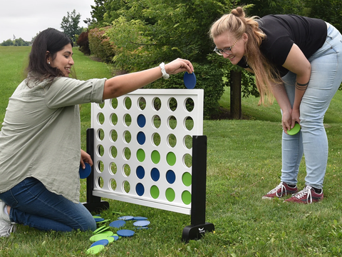 Giant 4-in-Row Outdoor Game