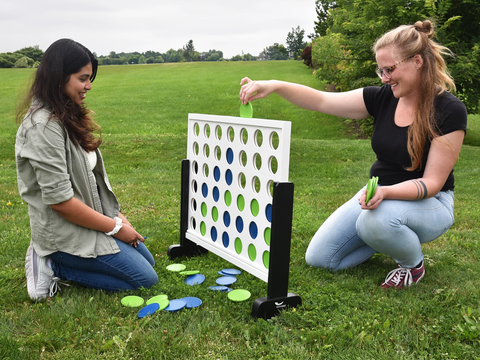Giant 4-in-Row Outdoor Game