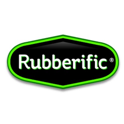 Rubberific Rubber Mulch logo.