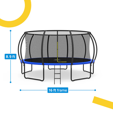 16' Round Trampoline with Safety Net