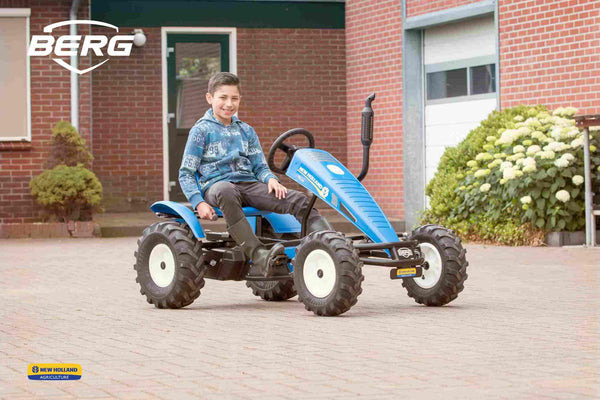 BERG New Holland Electronic Farm Pedal Kart | E-BFR (Age 5-99) - River City Play Systems
