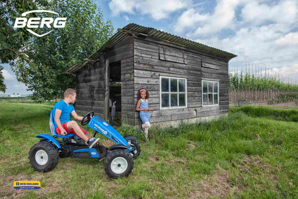 BERG New Holland Electronic Farm Pedal Kart | E-BFR (Age 5-99) - River City Play Systems