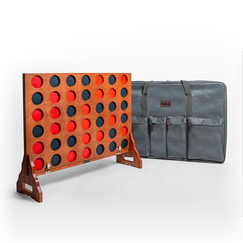 Giant Mahogany 4-in-a-Row Game