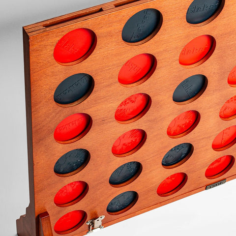 Giant Mahogany 4-in-a-Row Game