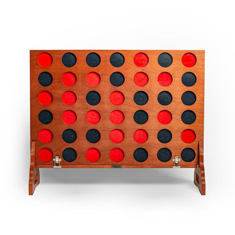 Giant Mahogany 4-in-a-Row Game