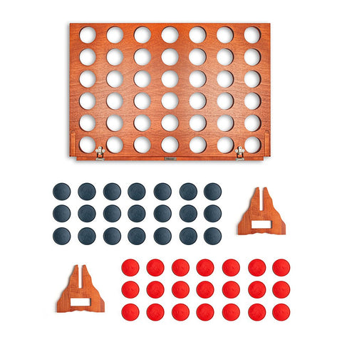 Giant Mahogany 4-in-a-Row Game
