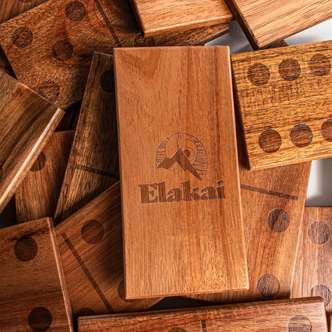 Giant Acacia Wood Dominoes