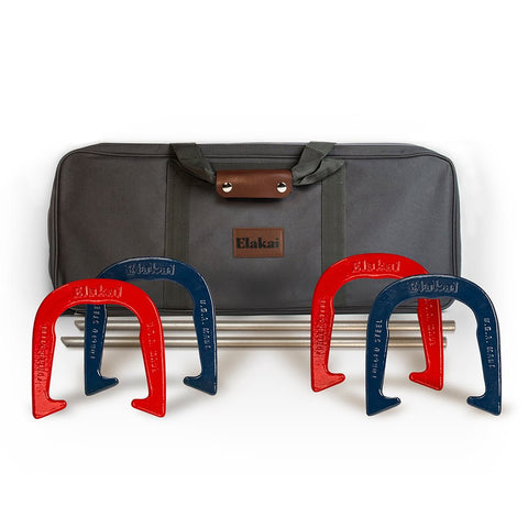 Solid Steel Horseshoe Set