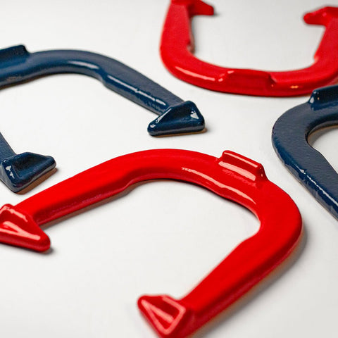 Solid Steel Horseshoe Set