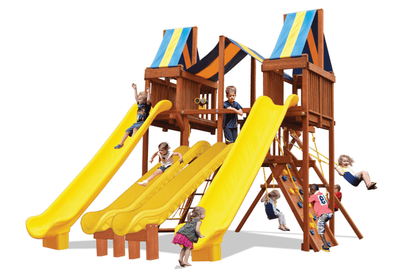 Turbo Deluxe Playcenter Slide City (38B) - River City Play Systems