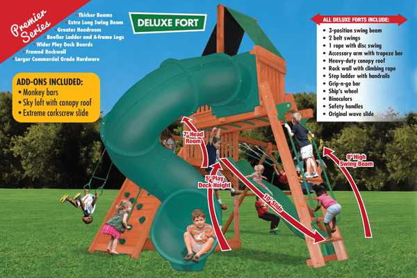 Deluxe Fort Combo 5 (21F) - River City Play Systems