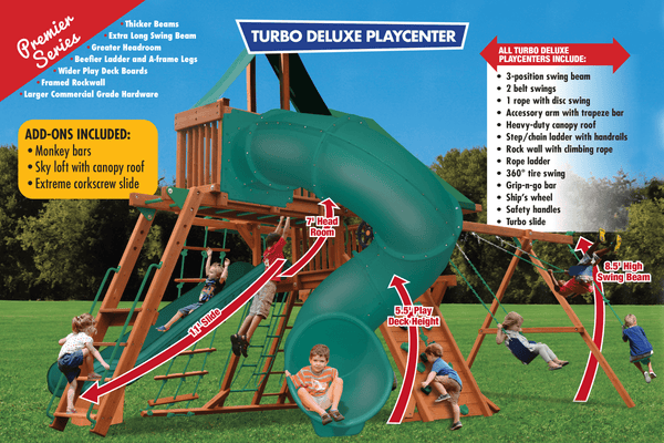 Turbo Deluxe Playcenter Combo 5 (27F) - River City Play Systems