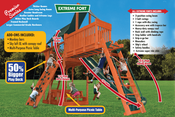 Extreme Fort Combo 4 (33E) - River City Play Systems