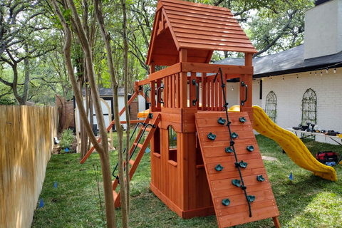 Original Fort with Playhouse & Wood Roof