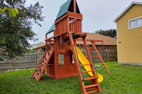 Turbo Deluxe Fort with Sky Loft & Playhouse