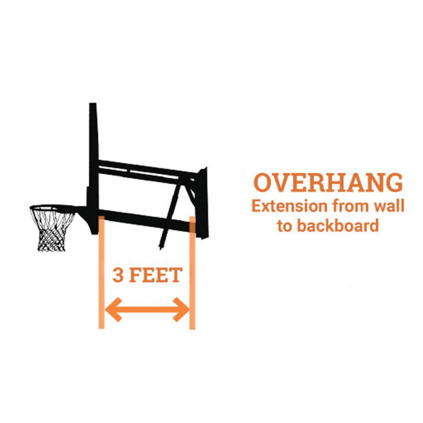 [OPEN BOX - NEW - PICK UP ONLY] PROformance 72" | Wall Mounted Basketball Hoop - River City Play Systems