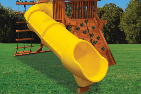 Playground One!® Space Saver Tube Slide Compact Durable