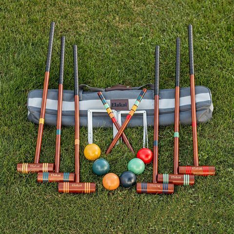 Hevea Wood & Iron Croquet Set