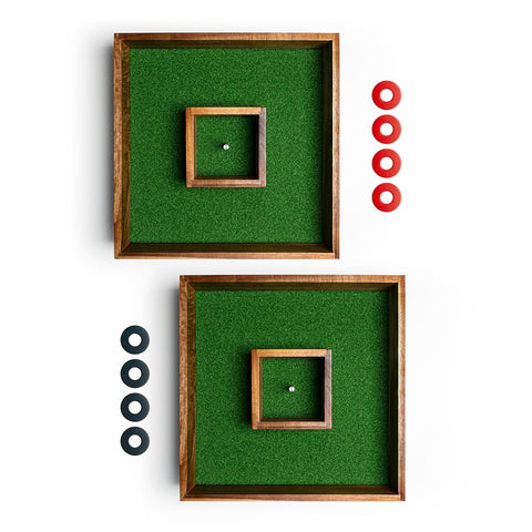 Acacia Wood & Steel Washer Toss