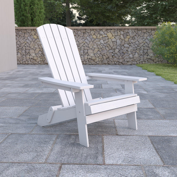 Folding Adirondack Chair | All-Weather Poly Resin - River City Play Systems