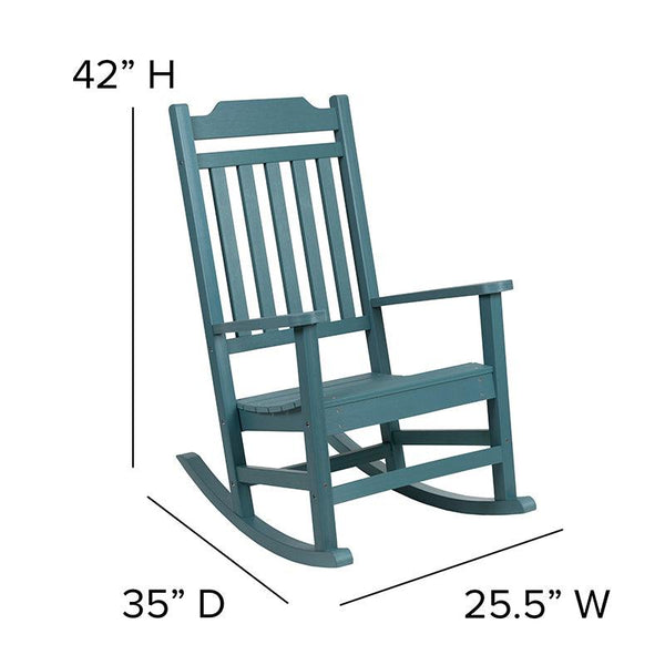 All-Weather Poly Resin Rocking Chair - River City Play Systems