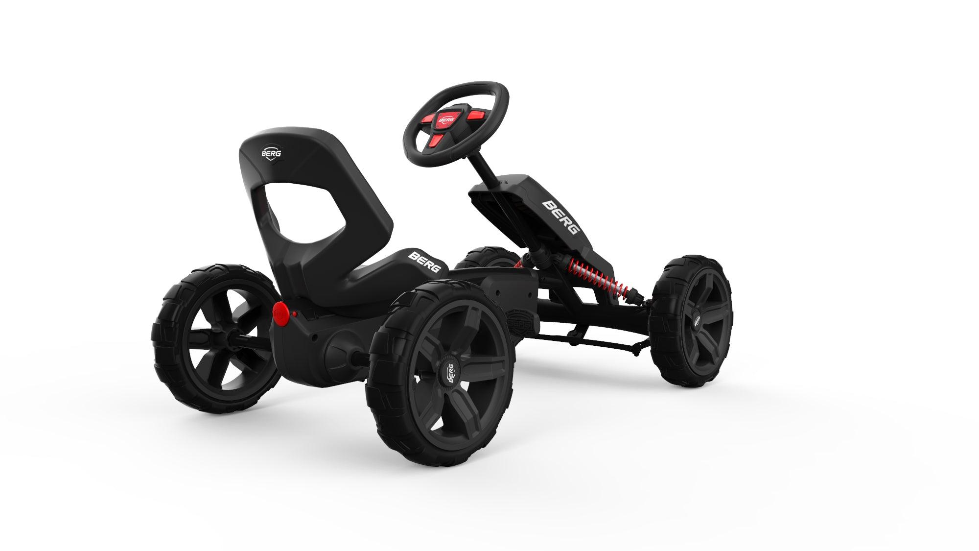 Berg Pedal Kart Reppy Rebel Black | Pedal Go Kart, Ride On Toys for Boys and Girls, Go Kart, Outdoor Games and Outdoor Toys, Adaptable to Body Lengt