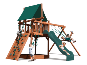 Deluxe Fort with 2 Position Swing Beam (41C) - River City Play Systems