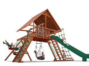 Extreme Playcenter Combo 2 with Wood Roof (35B) - River City Play Systems