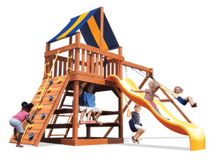 Original Fort with 2 Position Swing Beam (41A) - River City Play Systems