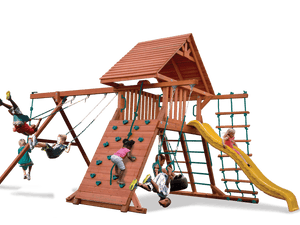 Original Playcenter Combo 2 with Wood Roof (15B) - River City Play Systems