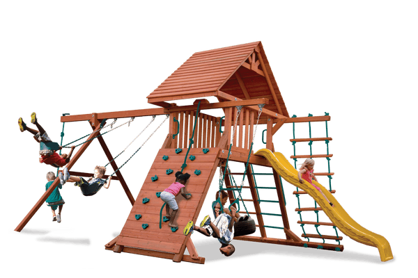 Original Playcenter Combo 2 with Wood Roof (15B) - River City Play Systems