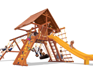 Supreme Playcenter Combo 2 with Wood Roof (31B) - River City Play Systems