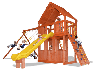 Turbo Original Fort Combo 2 XL with Playhouse (17E) - River City Play Systems
