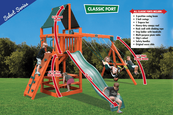 Classic Fort Combo 2 (11A) - River City Play Systems