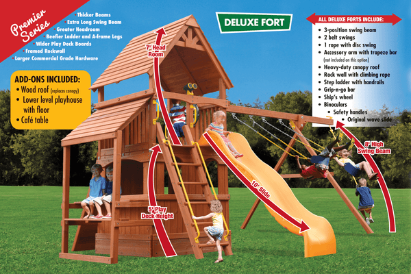 Deluxe Fort Hangout (21D) - River City Play Systems